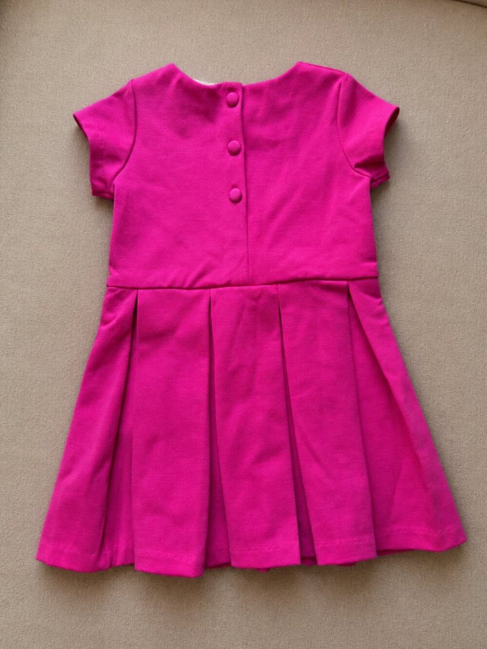 Ralph Lauren Baby Girl Pink Pleated Dress 12M - Picture 4 of 5